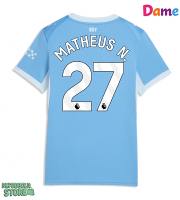 Manchester City Matheus Nunes #27 Replika Hjemmebanetrøje Dame 2026-27 Kortærmet